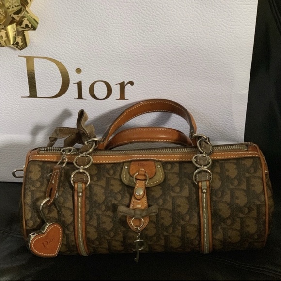 Vintage CHRISTIAN DIOR trotter bag with heart lock - Picture 2 of 6